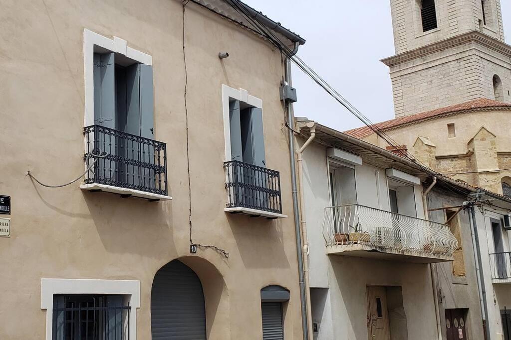 Maison Vigneronne De Caractere Du XIX Plein Centre Villa Marseillan  Exterior foto